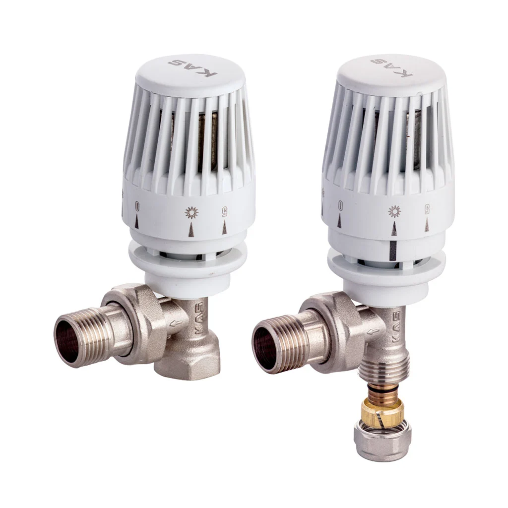 Kas 1/2 PEXB'' Termostatik Radyatör Vanası Köşe Tip - 1350002