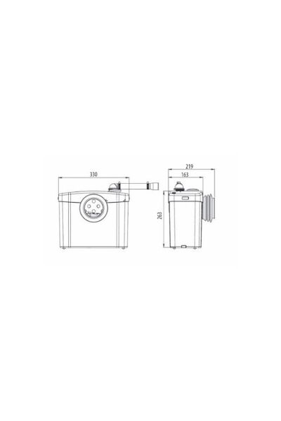 Sanihydro Wc Öğütücü Bıçaklı Pompa -  Saniflo