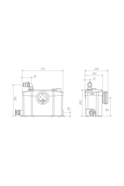 Sanihydro Wc Lavabo Duş Klozet Öğütücü Tahliye Pompası - Sanipro