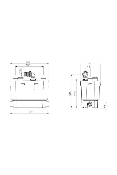 Sanihydro Mutfak Banyo Wc Öğütücü Pompa - Sanivite